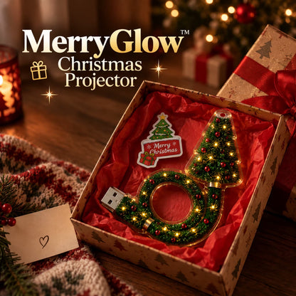 Plug and Play Hd USB Christmas Tree Projector, Christmas Tree Design Plug in Night Light Ceiling Projector Indoor, Night Light Projector for Holiday Party Xmas Gifts